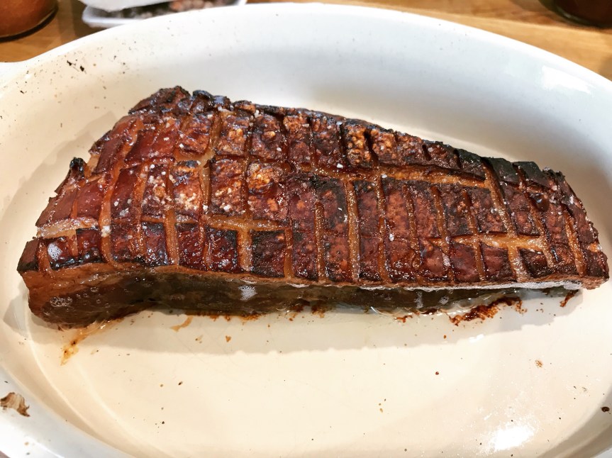 Glasierter Schweinebauch